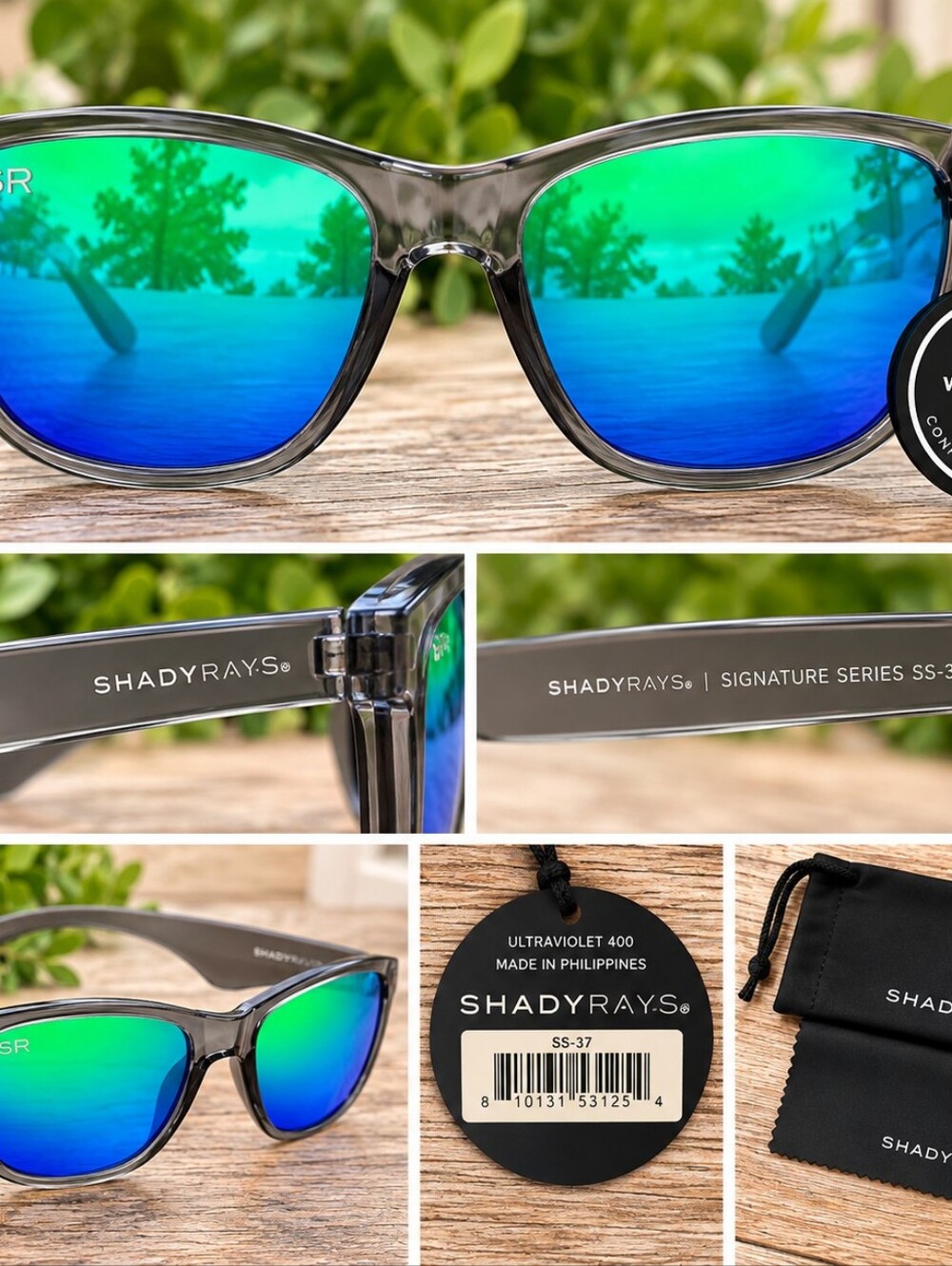 Shady Rays Signature Series SS-37 Emerald Smoke